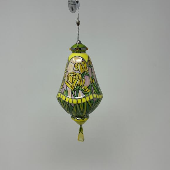 Bradford Editions Era of Louis Tiffany Heirloom Porcelain Ornaments #10 set of 3 - Picture 5 of 9